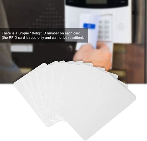 Blank White PVC Cards Plastic, Contactless 125kHz Smart RFID 